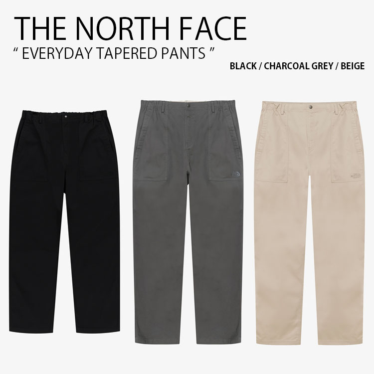 THE NORTH FACE 北の方人間の顔 テーパードパンツ EVERYDAY TAPERED PANTS エブリデイ テーパード ズボン下 長ズボン イージーパンツ ロゴタイプ 心地好い 表どおり WHITELABEL 黒いこと 薄墨色 ベージュ メンズ レディース 成人男性用 亭主もち用 男女共用 NP6NR02J/K/L メンズファッション-ズボン・パンツ