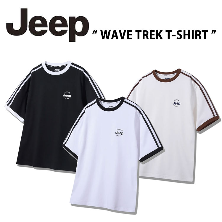Jeep ジープ ティーシャツ WAVE TREK S/S T-SHIRT ウェイブ 遊撃手衣袂 トレック ティーシャツ T-ティーシャツ 半袖 ロゴタイプ 心地好い メンズ レディース 成人男性用 お上さん用 JQ5TSU131