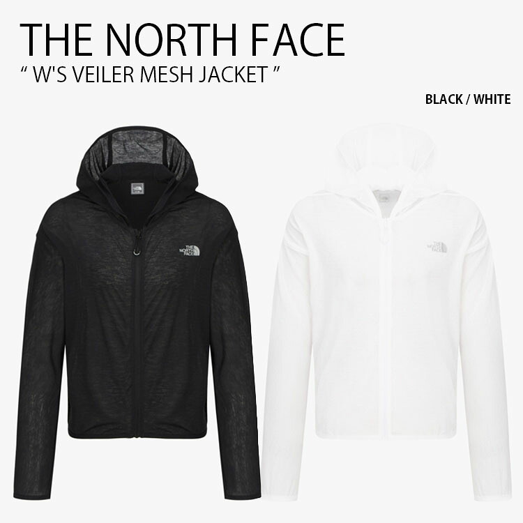 THE NORTH FACE ノースフェイス レディース ナイロンジャケット W'S VEILER MESH JACKET ウィメンズ ベイラー メッシュ ジャケット フーディ パーカー ジャージ ルーズフィット ロゴ カジュアル ストリート ブラック ホワイト 女性用 NJ3LR39A/B|a-dot