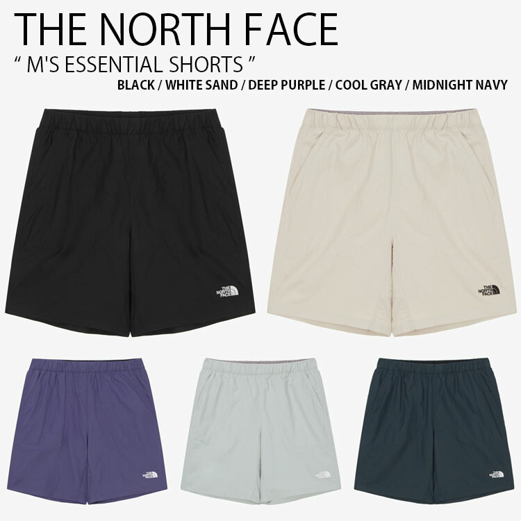 THE NORTH FACE 北の方人間の顔 遊撃手ズボン下 M\u0027S ESSENTIAL SHORTS エッセンシャル さる股引き ズボン下 半ズボン ロゴタイプ 心地好い 表どおり 黒いこと ベージュ パープル 薄墨色 米国海軍 メンズ レディース 成人男性用 亭主もち用 男女共用 NS6NR06A/B/C/D/E メンズファッション-ズボン・パンツ