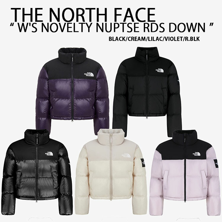 THE NORTH FACE ノースフェイス レディース ダウンジャケット W'S NOVELTY NUPTSE RDS DOWN JACKET ノベルティ ヌプシダウン クロップ丈 CREAM BLACK LILAC VIOLET ホワイトレーベル 短め丈 NJ1DR85K/J/M NJ1DQ85N/Q 46,128円