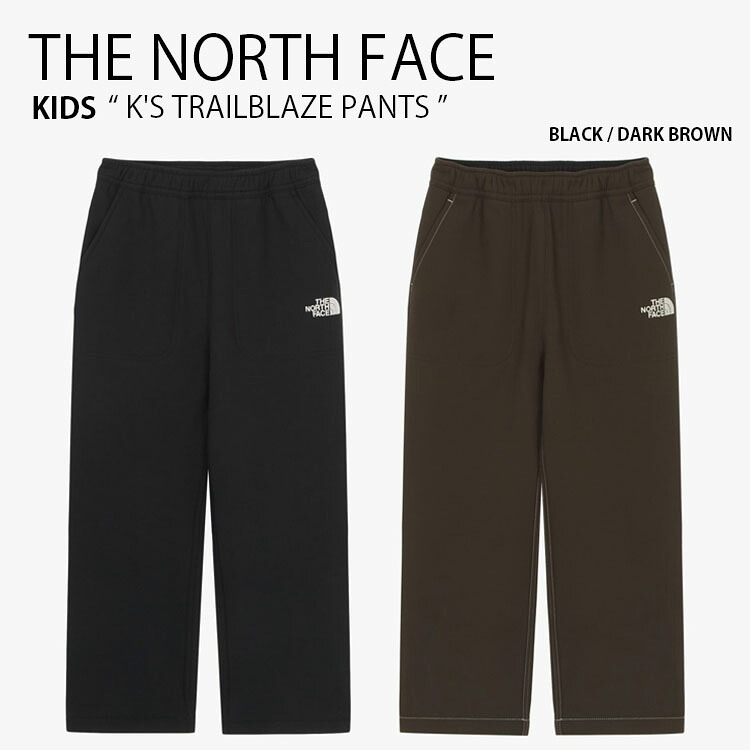 THE NORTH FACE ノースフェイス キッズ ロングパンツ K'S TRAILBLAZE PANTS トレイルブレザー パンツ 長ズボン イージーパンツ ナイロンパンツ ロゴ カジュアル ストリート キャンプ ブラック ブラウン 男の子 女の子 子供用 NP6NR57S/T