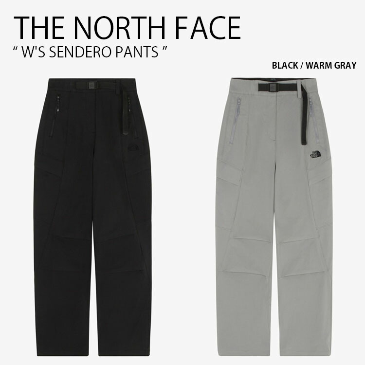 THE NORTH FACE ノースフェイス レディース ハイキングパンツ W'S SENDERO PANTS ウィメンズ センデロ パンツ 長ズボン イージーパンツ セミルーズフィット ロゴ カジュアル ストリート アウトドア ブラック グレー 女性用 NP6NR84A/B