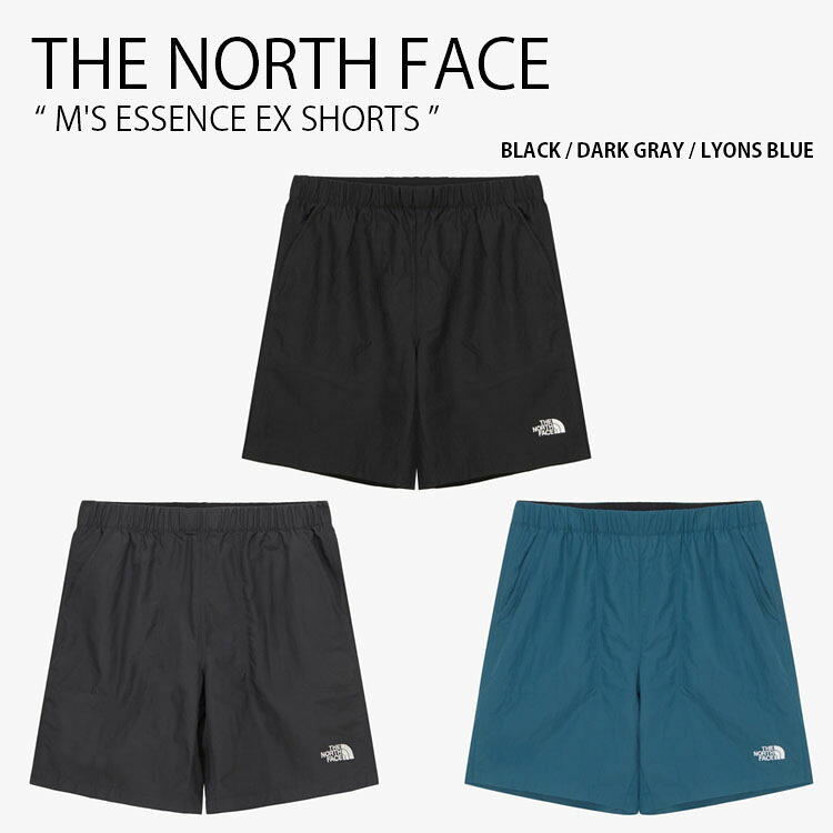 THE NORTH FACE ノースフェイス ショートパンツ M'S ESSENCE EX SHORTS エッセンス ショーツ パンツ 半ズボン ナイロンパンツ ロゴ カジュアル ストリート キャンプ ブラック グレー ブルー メンズ レディース 男性用 女性用 男女共用 NS6NR15A/B/C