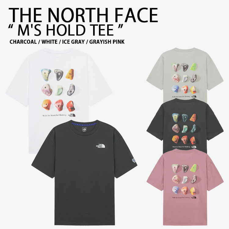 THE NORTH FACE ノースフェイス 半袖 Tシャツ M'S HOLD TEE ホールドTシャツ ラウンドネック クルーネック ロゴ メンズ レディース NT7UR64A/B/C/D
