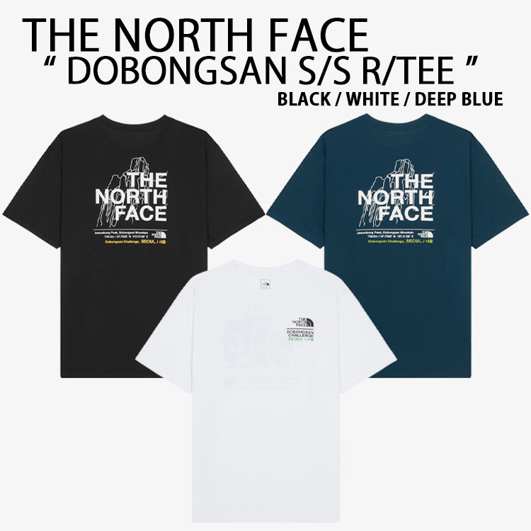 THE NORTH FACE ノースフェイス 半袖 Tシャツ DOBONGSAN S/S R/TEE ドボンサンTシャツ ショートスリーブ ラウンドTEE クルーネック ロゴ メンズ レディース NT7UR66A/B/C