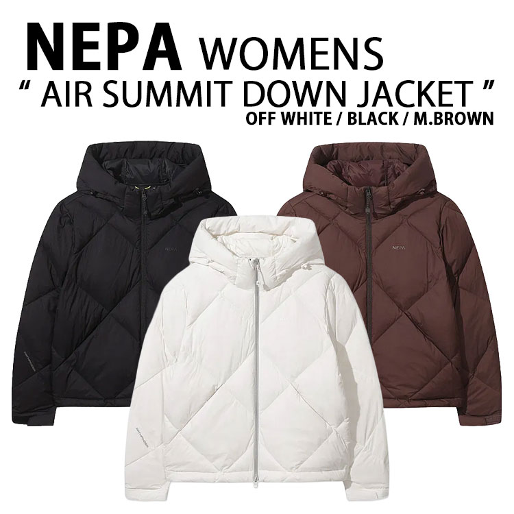 NEPA ネパ レディース パディングジャケット W AIR SUMMIT DOWN JACKET エアー サミット ダウンジャケット パッカブル 収納ケース ホワイト ブラック ブラウン 女性用 7L82027【中古】未使用品
