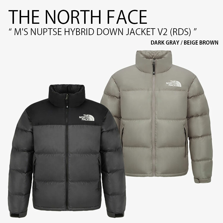 THE NORTH FACE ノースフェイス ダウンジャケット M'S NUPTSE HYBRID DOWN JACKET V2 RDS ヌプシ ハイブリッド ダウン ジャケット スタンドネック ロゴ カジュアル ストリート キャンプ アウトドア メンズ レディース 男性用 女性用 男女共用 NJ1DR02A/B|a-dot