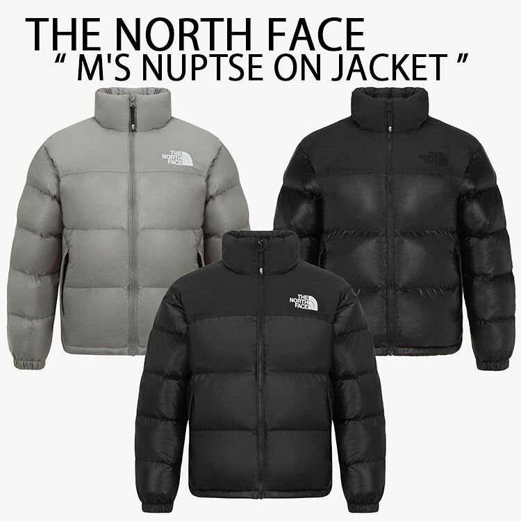 THE NORTH FACE ノースフェイス ダウン スタイル M'S NUPTSE ON BALL JACKET ダウンジャケット パディングジャケット BLACK REAL-BLACK GRAY ボールパディング レギュラーフィット フード付きメンズ レディース NJ3NR50A/B/E 37,037円