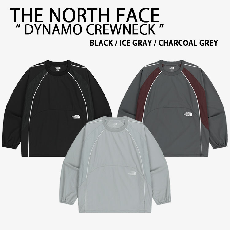 THE NORTH FACE 北の方人間の顔 白いこと付け札 トレーナー DYNAMO CREWNECK ダイナモクルーネック BLACK GRAY CHARCOAL 長袖 ラウンド素っ首 WHITELABEL メンズ レディース NM5MR54J/K/L