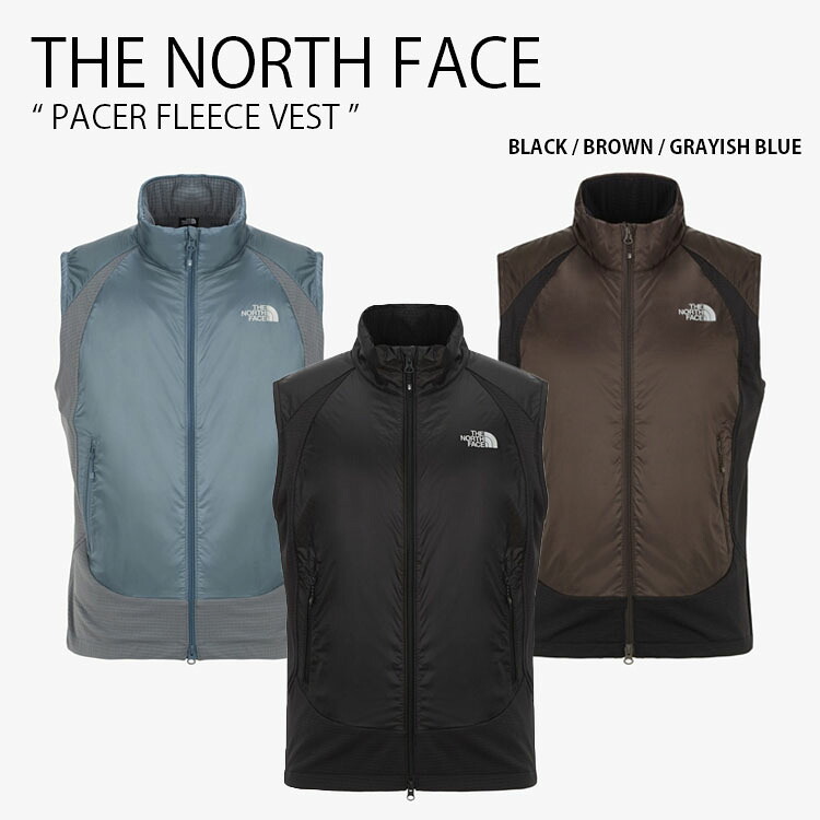 THE NORTH FACE ノースフェイス フリースベスト PACER FLEECE VEST ペイサー フリース ベスト ベストジャケット ハイネック ロゴ カジュアル ストリート アウトドア ブラック ブラウン ブルー メンズ レディース 男女共用 男性用 女性用 NV4FR53A/B/C