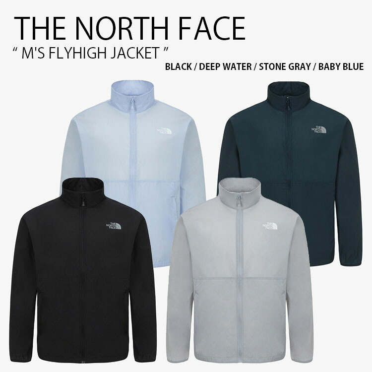THE NORTH FACE ノースフェイス ナイロンジャケット M'S FLYHIGH JACKET フライハイ ジャケット ライトアウター ジップアップ ジップアップジャケット ロゴ カジュアル ストリート ブラック グレー ブルー メンズ レディース 男性用 女性用 NJ3LS02A/B/C/D