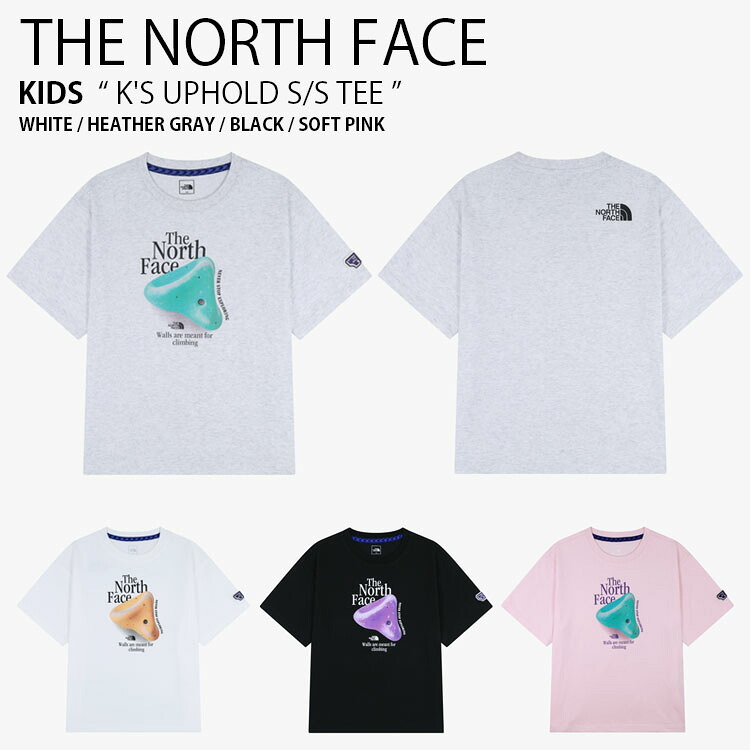 THE NORTH FACE 北の方人間の顔 キッズ プルオーバー K\u0027S UPHOLD S/S TEE 引きあげるホールド 遊撃手捩り ラウンドのど首 紅茶プルオーバー 半袖 カットソー 労働者の一団のど首 ルーズフィット ロゴタイプ 心地よい 表どおり お坊っちゃん 御姉さん 赤ちゃん用 NT7US02S/T/U/V
