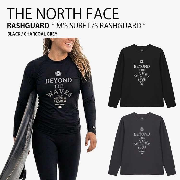 THE NORTH FACE ノースフェイス ラッシュガード M'S SURF L/S RASHGUARD サーフ ロングスリーブ ラッシュガード 長袖 水着 スイムウェア クルーネック カジュアル マリンスポーツ ウォータースポーツ メンズ レディース 男性用 女性用 男女共用 NT7TS06A/B|a-dot