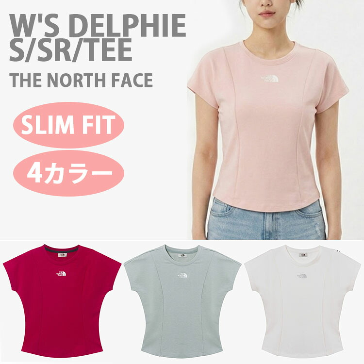 THE NORTH FACE 北の方人間の顔 レディース プルオーバー か細い填まる W\u0027S DELPHIE S/SR/TEE か細い填まるプルオーバー ロゴタイププルオーバー IVORY SOFTPINK GRAY HOTPINK 短か目丈 心地よい 表どおり WHITELABEL NT7UR30K/L/M/N