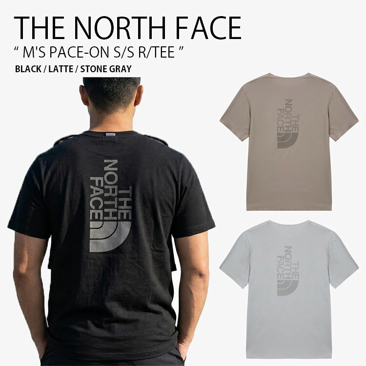 THE NORTH FACE ノースフェイス Tシャツ M'S PACE-ON S/S R/TEE ペースオン ショートスリーブ ラウンドネック ティーシャツ 半袖 カットソー ロゴ カジュアル ストリート ランニング スポーツ メンズ レディース 男性用 女性用 男女共用 NT7US15A/B/C|a-dot