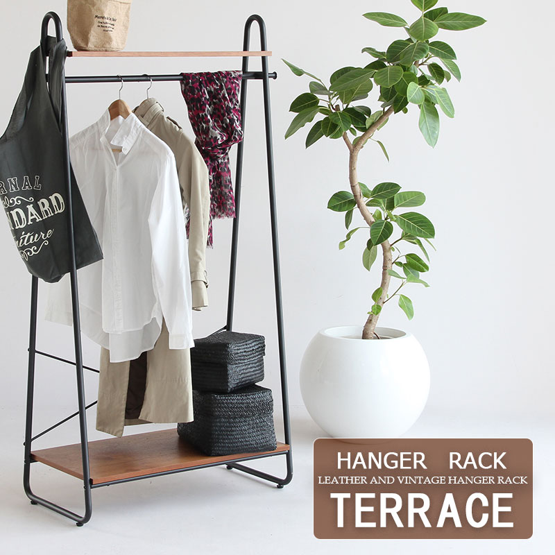 Terrace ハンガーラック スリム おしゃれ 省スペース 幅90cm スタイルハンガー ブラック ブラウン コートハンガー ハンガー コート掛け 洋服掛け 衣類 収納用品 収納ラック おしゃれ家具 一人暮らし インダストリアル Runawayapricot Com