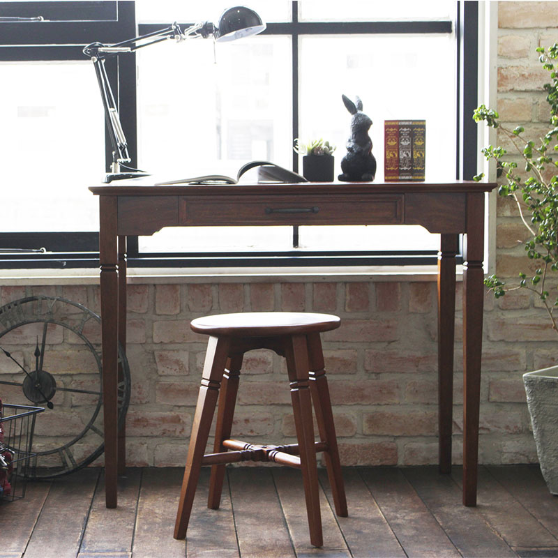 オフィスデスク 書斎机 デスク おしゃれ Pcデスク 学習机 ワークデスク 学習机 パソコンデスク レトロ ダークブラウンインテリア 寝具 収納 引き出し リビング 机 学習デスク 勉強机 書斎 引出し アンティーク レトロ A B C D 幅90 奥行45 高さ72 デスク オフィス