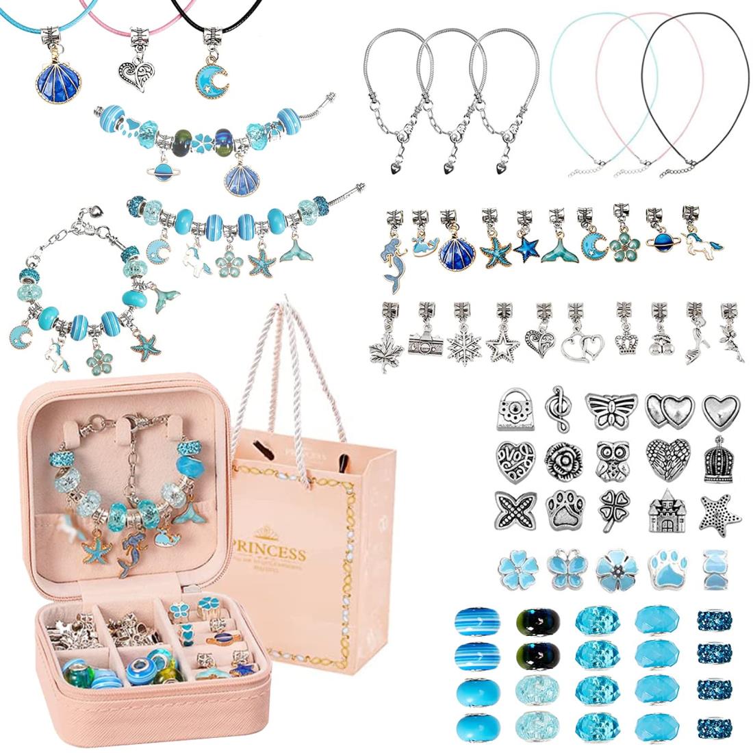 アクセサリーand雑貨セットB 楽天市場】Sitengle アクセサリーキット ブレスレット作り 66点