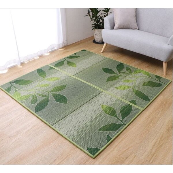 敷物 ユニット畳 グリース GN グリーン 約82×164cm (ﾒｰｶｰ名:福岡県 ｲｹﾋｺ） インテリア 敷物 カーペット マット ユニット畳