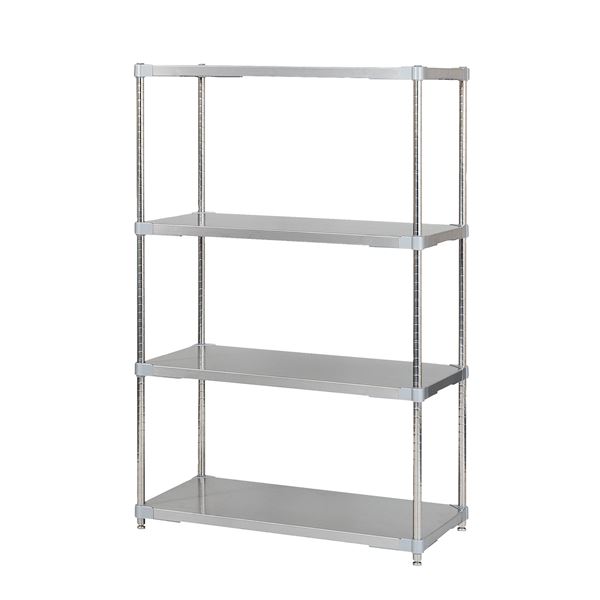 ステンレス シェルフ 46×90cm 4段 H150cm 日本製 耐錆 耐薬性 耐久性 冷蔵 冷凍 高温多湿対応 収納棚 オープンラック 組立式 インテリア 家具 収納家具 オープンシェルフ オープンラック