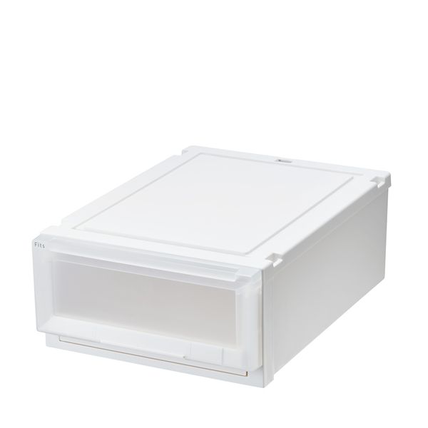 天馬 Fits フィッツケース アドバンス 55-40S 幅40×奥行55×高さ20cm ホワイトクリア 収納用品