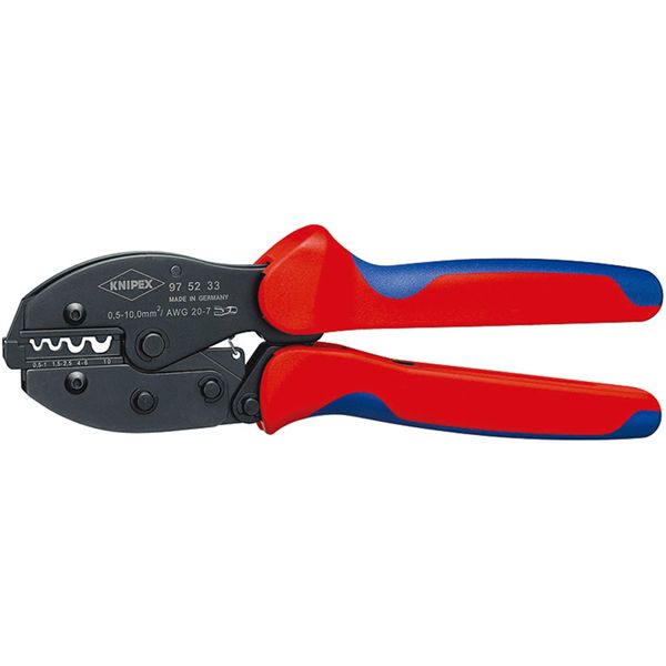 KNIPEX クニペックス 圧着ペンチ コンフォート 全長220mm パック入 9752-33SB 工事 DIY 工具 ペンチ 圧着ペンチ