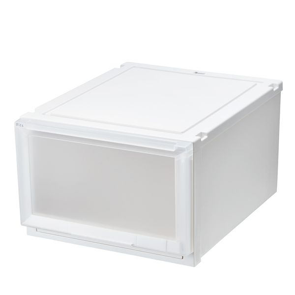 天馬 Fits フィッツケース アドバンス 55-45L 幅45×奥行55×高さ30cm ホワイトクリア 収納用品