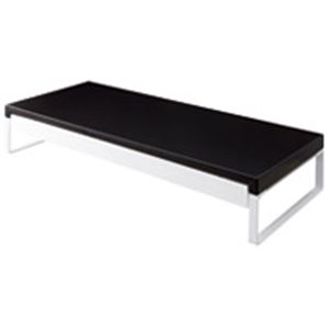 LIHITLAB 机上台590mm 引出し付 A-7338-24 黒 文具 オフィス用品