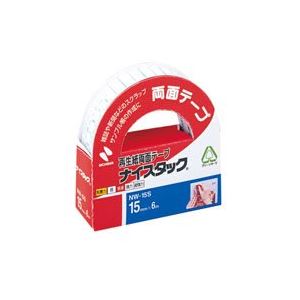 【20セット オフィス 業務用 】 ニチバン 両面テープ ナイスタック 【幅15mm×長さ6m】 NW-15S 【 セット販売 まとめ買い 割引 オフィス 文房具 文具 業務用 オフィス用品 】 文具 オフィス用品 テープ 接着用具