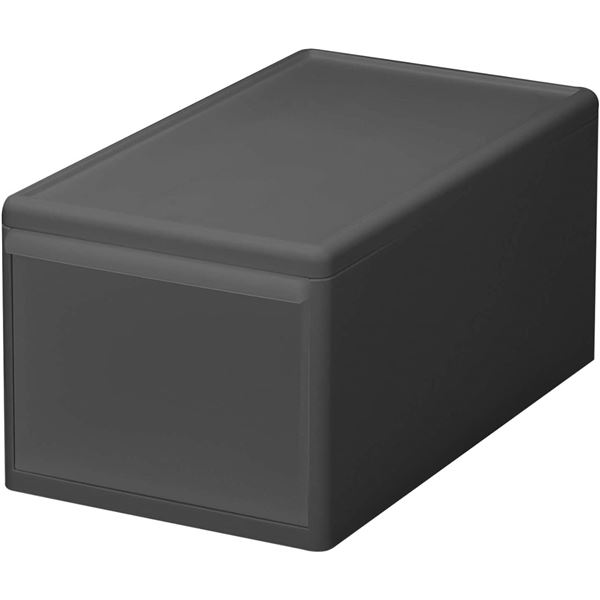 【2個セット】 吉川国工業所 Like-it 組み合わせて使える収納ケース ミディM / 約幅25.5×奥行46.5×高さ21.5cm グレー MOS-02 【 セット販売 まとめ買い 割引 】 収納用品
