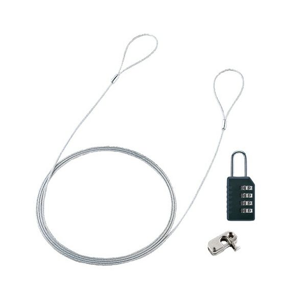 サンワサプライ パソコンセキュリティワイヤーロック（ダイヤル錠タイプ） SL-58 1パック 【×2セット】 【 セット販売 まとめ買い 割引 】 パソコン セキュリティ
