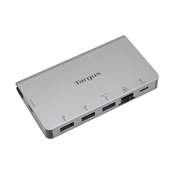 Targus USB-Cマルチポートハブ Ethernetアダプター付き 100W PDパススルー充電対応 シルバー ACA9511個パソコン ハブ