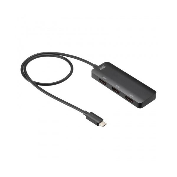 サンワサプライUSB Type C-HDMI変換アダプタ（3ポート / 4K対応） AD-ALCMST3HD2 1個