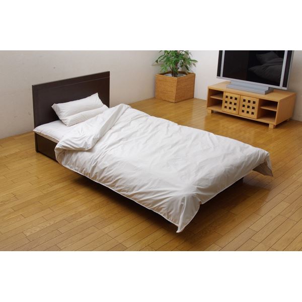 掛け布団カバー シングル 寝具 機能性 羽毛タッチ 『クリーンガード』 アイボリー 約150×210cm (ﾒｰｶｰ名:福岡県 ｲｹﾋｺ） 寝具 カバー 掛け布団カバー