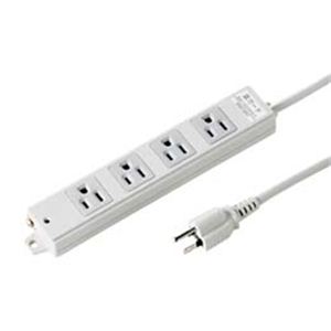 工事物件雷ガードタップ（3P ・ マグネット付 ・ 4個口 ・ 3m） TAP-K4NSP-3パソコン 電源タップ タップ