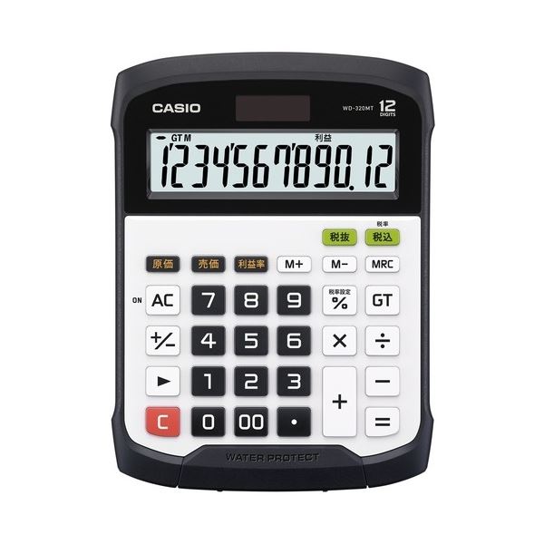 CASIO カシオ計算機 防水防塵電卓 WD-320MT-N 文具 オフィス用品 電卓