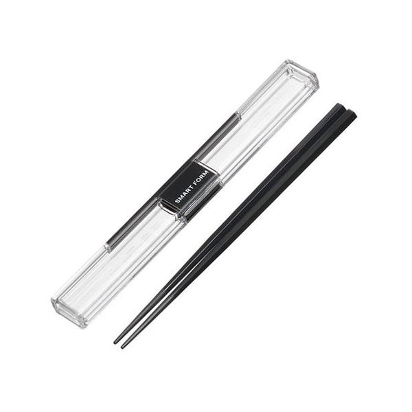 【5セット まとめ買い 】 岩崎工業 とっても強いケース入り19.5cm箸 ダークグレー H-591DGX5 【 セット販売 まとめ買い 割引 】 健康 健康器具 介護用品 介護用食事関連 箸 フォーク スプーン