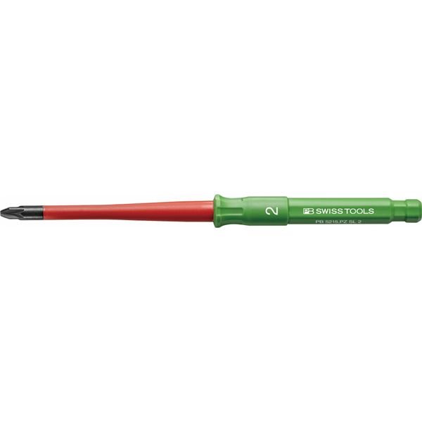 PB SWISS TOOLS ピービースイスツールズ 5215絶縁ドライバーブレードシリーズ 絶縁ポジプラスドライバーブレード PZ2 全長165mm 5215.PZSL2 工事 DIY 工具 ドライバー ドライバー