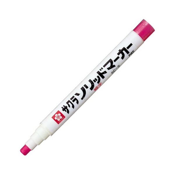 サクラクレパス 油性マーカーソリッドマーカー 細字 赤 SC-S#19 1本【×30セット】 【 セット販売 まとめ買い 割引 オフィス 文房具 文具 業務用 オフィス用品 】 文具 オフィス用品 ペン ボールペン