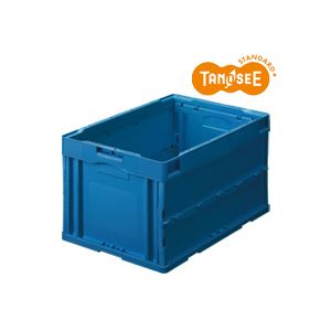 TANOSEE タノシー（大塚商会) 折りたたみコンテナ 75L ダークブルー 10台 【 セット販売 まとめ買い 割引 】