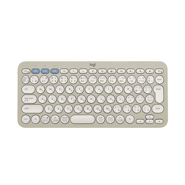 ロジクールPEBBLE KEYS 2 K380S グレージュ K380sGY 1台パソコン キーボード テンキー
