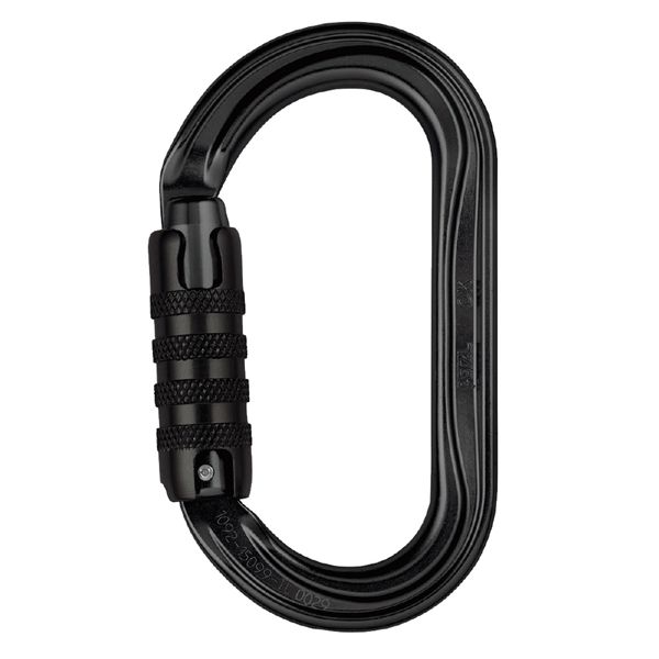 PETZL ぺツル オーバル型カラビナ TLN オーケー トライアクトロック ブラック M33A TLN 工事 DIY 工具 安全用品