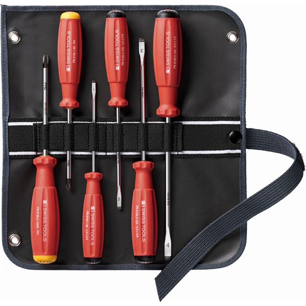 PB SWISS TOOLS ピービースイスツールズ 6本組 スイスグリップ ドライバーセット 8560.SUGY 工事 DIY 工具 ドライバー ドライバーセット