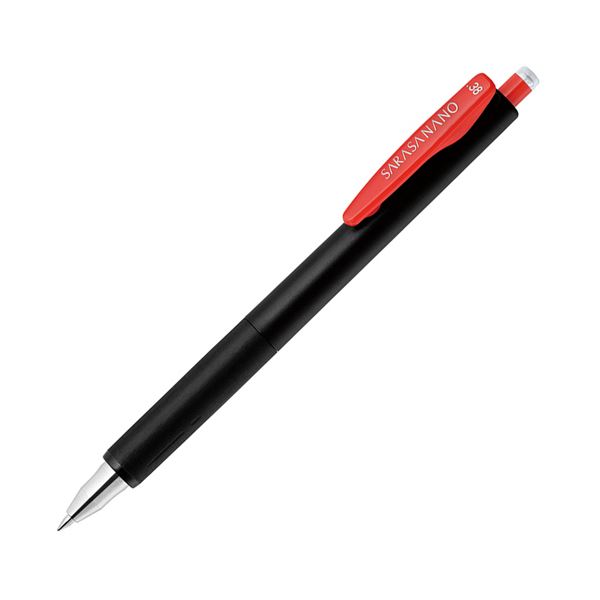 ゼブラジェルボールペン サラサナノ 0.38mm 赤 JJX72-R-N 1セット（10本） 【×3セット】 【 セット販売 まとめ買い 割引 オフィス 文房具 文具 業務用 オフィス用品 】 文具 オフィス用品 ペン ボールペン