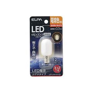 朝日電器 ELPA 電球形LEDランプ ナツメ型LDT1L-G-E12-G101 【×8セット】 【 セット販売 まとめ買い 割引 】 家電 電球 電球