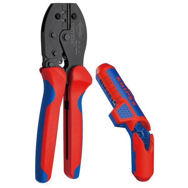 KNIPEX クニペックス エルゴストリップ＆圧着ペンチセット 003131V01SB 工事 DIY 工具 ペンチ 圧着ペンチ