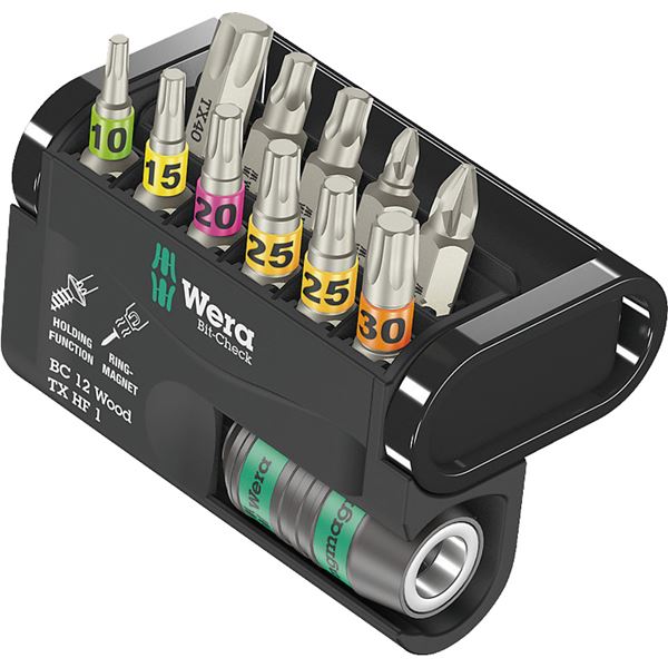 WERA ヴェラ 12本組 差込6.35mm 木工用 ビットセット 057435 工具 ツール DIY 作業工具 道具 工事 DIY 工具 ドライバー ドライバー
