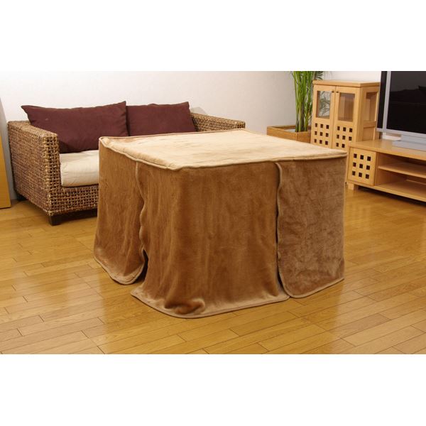 ハイタイプ 高脚用 こたつ 中掛け毛布 【約80×120×65cm】 洗える 保温性抜群 ボックスタイプ 『ハイタイプ中掛 BOX』 (ﾒｰｶｰ名:福岡県 ｲｹﾋｺ）