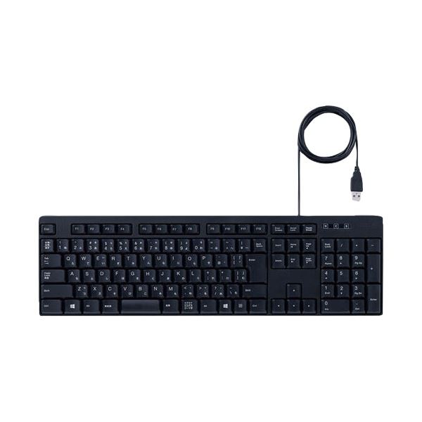 ELECOM エレコム 有線キーボード ブラックTK-FFCM01BK 1台 【×10セット】 【 セット販売 まとめ買い 割引 】 パソコン キーボード テンキー